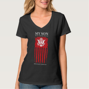 Die Küstenwache meines Sohnes hat deinen stolzen V T-Shirt