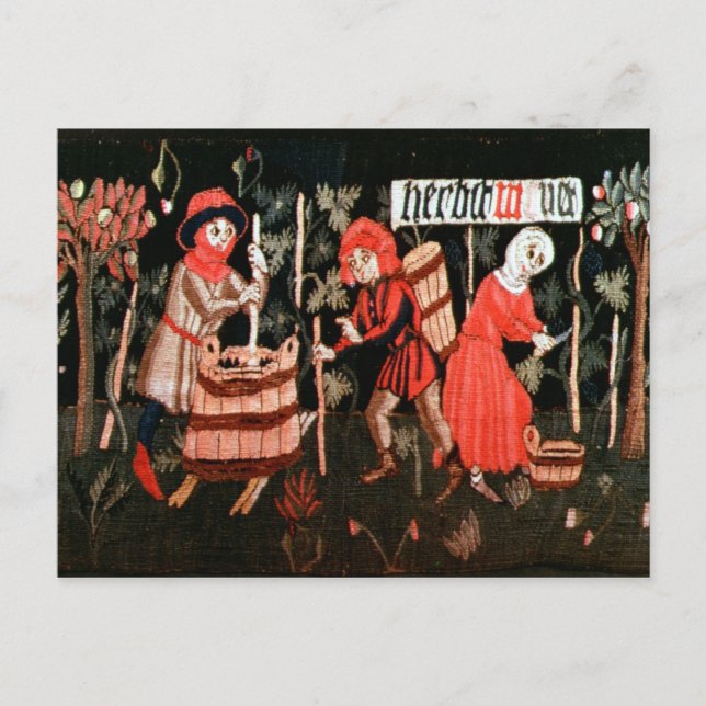 Die Labors der Monate, aus dem Elsass Postkarte (Vorderseite)