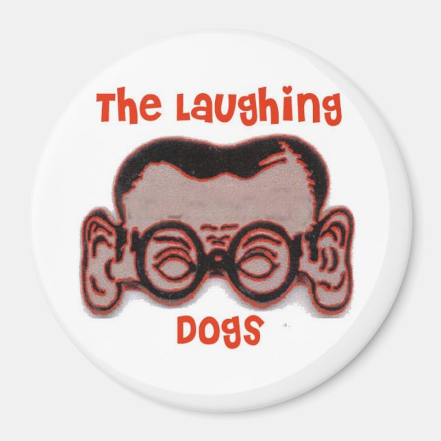 Die lachenden Hunde Joe Head Magnet (Vorne)