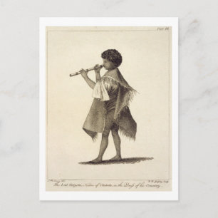 Die Lad Taiyota, Indianer von Otaheite, im Kleid Postkarte