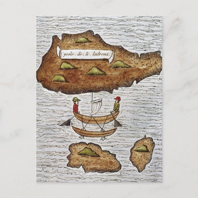 DIE LADRONE-INSELN POSTKARTE (Vorderseite)