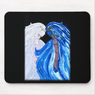 Die Lady der Blauen Flamme Mousepad