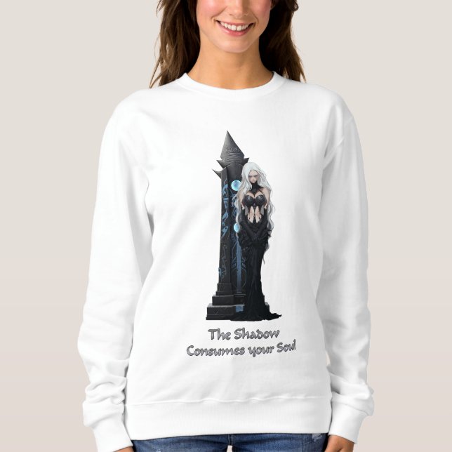 Die Lady des Schattens Sweatshirt (Vorderseite)
