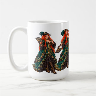Die Lady ist eine Schwarze Witwe – Viktorianische Kaffeetasse