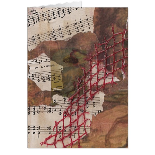 Die Lady Mixed Media Collage (Vorne)