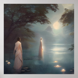 Die Lady of the Lake Digital Art Poster