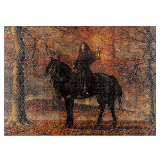 Die Lady von Halloween Schneidebrett (Vorderseite)