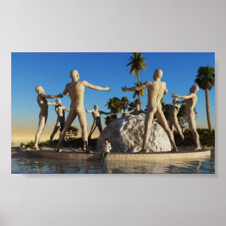 Die Lage am Strand Poster