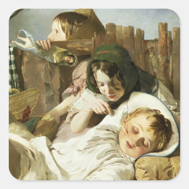 Die Lage Quadratischer Aufkleber (Vorderseite)