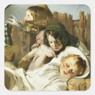 Die Lage Quadratischer Aufkleber