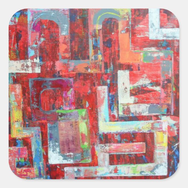 Die Lageraufkleber Quadratischer Aufkleber (Vorderseite)