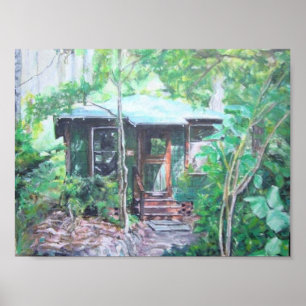 Die Lagune im spirituellen Zentrum von Meher Poster