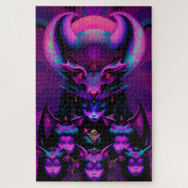Die Lair der New Bat Girls Goth Halloween Puzzle