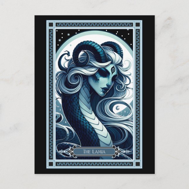 Die Lamia Tarot Card Postkarte (Vorderseite)