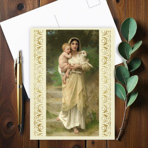 Die Lämmer von William Bouguereau Postkarte