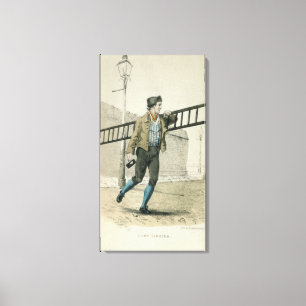 Die Lampenleuchte Leinwanddruck