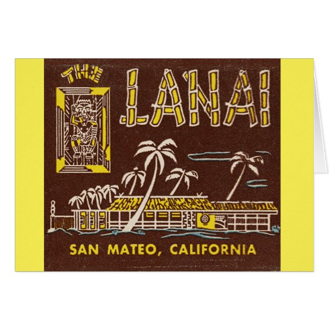 Die Lanai Tiki Lounge Card (Vorderseite (Horizontal))