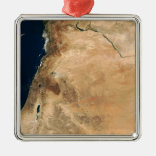 Die Länder Israels entlang der östlichen Küste Ornament Aus Metall