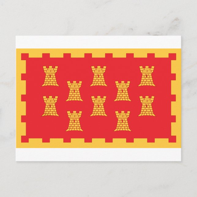 Die Landkreis-Flagge von Greater Manchester Postkarte (Vorderseite)