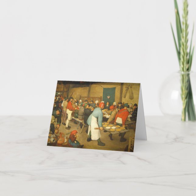Die ländliche Hochzeit - 1568 Karte (Vorderseite)