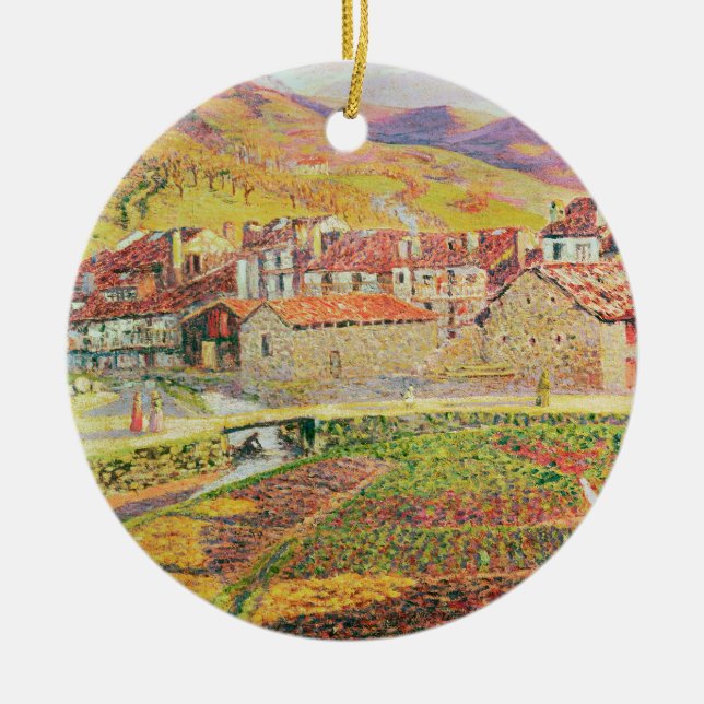 Die Landschaft Keramik Ornament (Vorne)