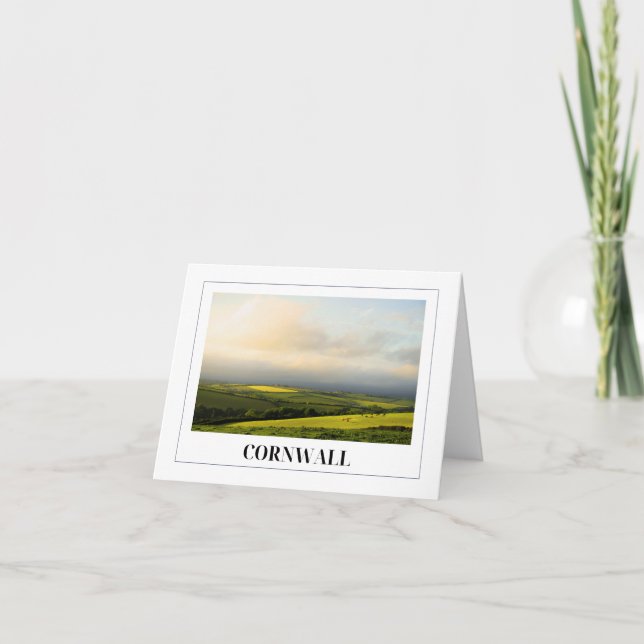 Die Landschaft von Cornish Karte (Vorderseite)