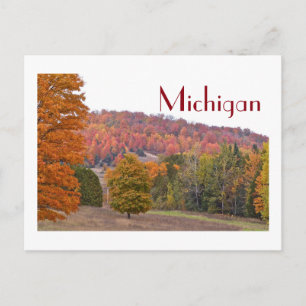 "Die Landschaft von Michigan im Herbst" Postkarte