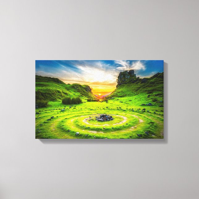 Die Landschaftliche Insel Skye in Schottland Leinwanddruck (Vorderseite)