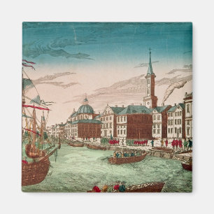 Die Landung der englischen Truppen in New York Magnet