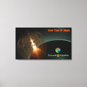 Die Landung des russischen Mondes Leinwanddruck