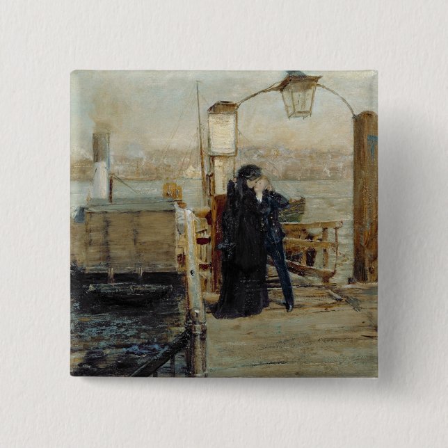 Die Landungs-Bühne Button (Vorderseite)