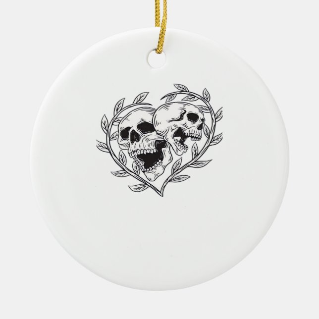 Die lange bis zum Tod tun uns Keramik Ornament (Vorne)