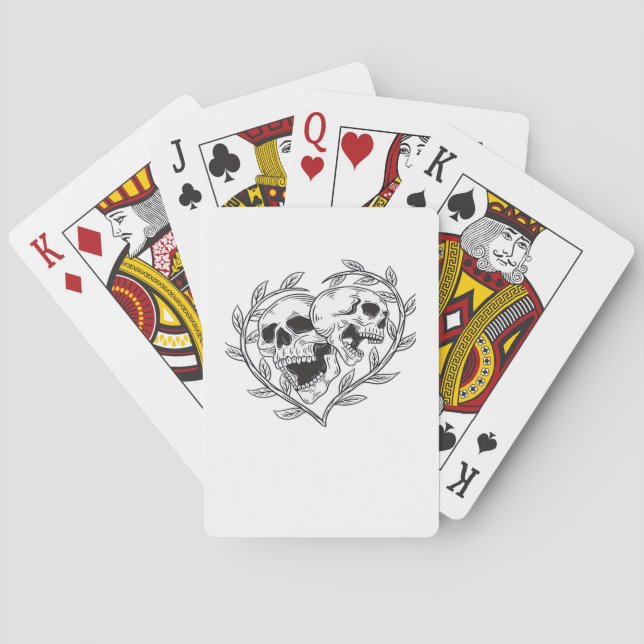 Die lange bis zum Tod tun uns Spielkarten (Rückseite)