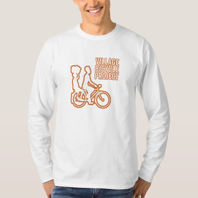 Die lange Hülse der Fahrrad-Männer T-Shirt (Vorderseite)
