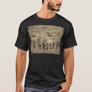 Die lange Linie vom Strand von Omaha T-Shirt