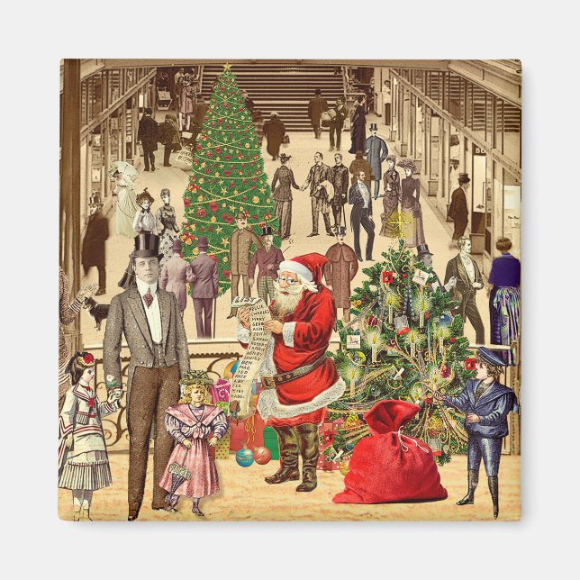 Die lange Liste des Weihnachtsmannes Magnet (Vorne)