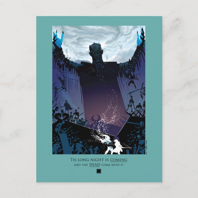 Die lange Nacht kommt Postkarte (Vorderseite)