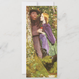 Die lange Verlobung von Arthur Hughes, Vintage Art Ankündigung