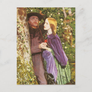 Die lange Verlobung von Arthur Hughes, Vintage Kun Postkarte