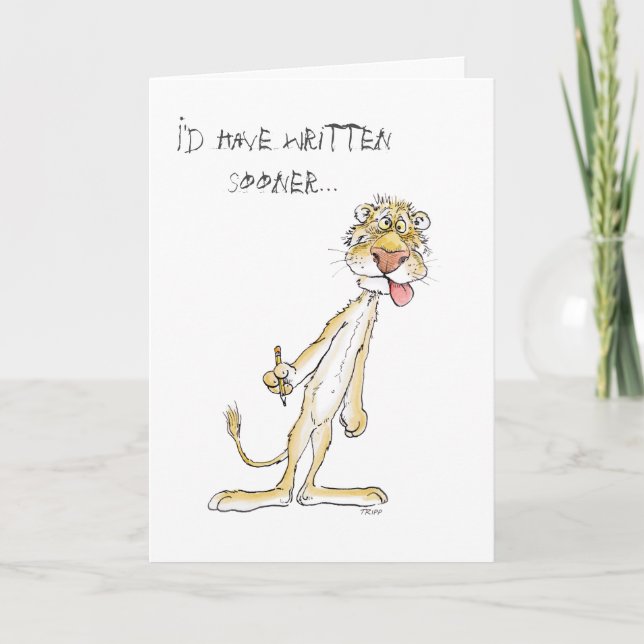 Die lange Zeit, keine schreiben! Karte (Vorderseite)