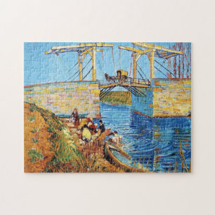 Die Langlois-Brücke in Arles mit Frauen waschen Puzzle