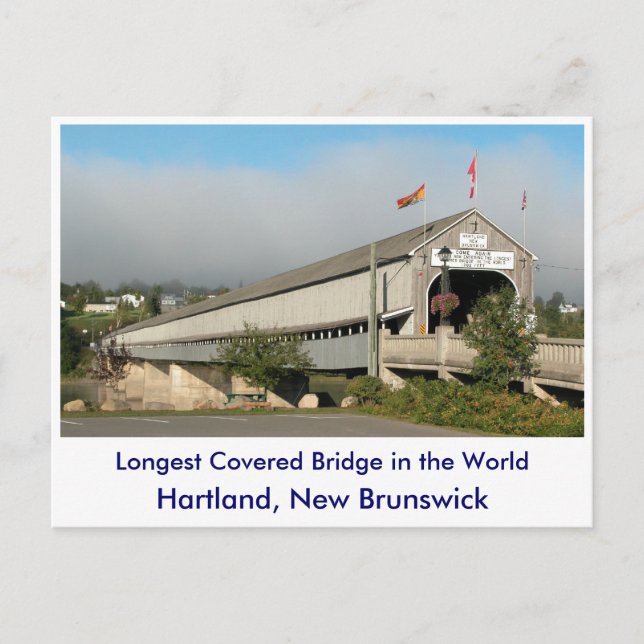 Die längste bedeckte Brücke der Welt... Postkarte (Vorderseite)
