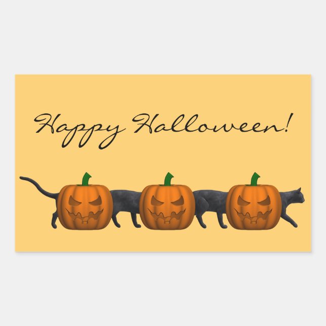 Die längste Katze der Welt Rechteckiger Aufkleber (Vorderseite)