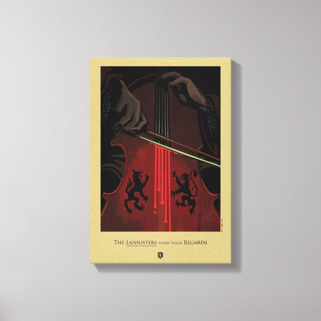Die Lannisters schicken ihre Ansichten Leinwanddruck (Vorderseite)