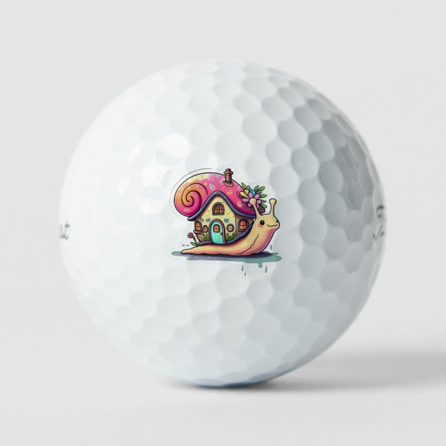"Die Last der Schnecke" Golfball (Vorderseite)