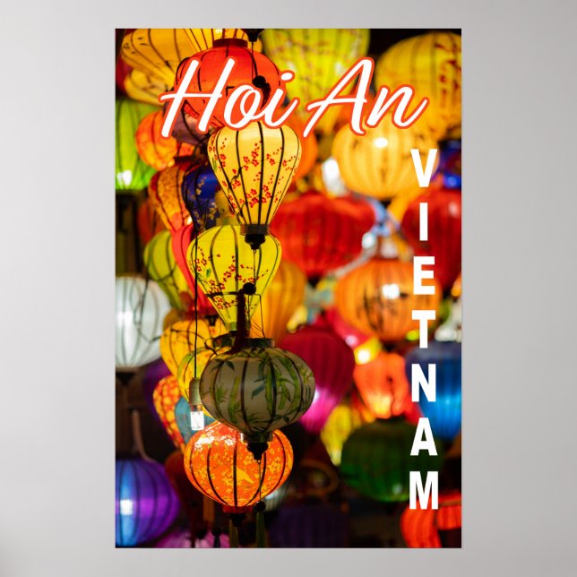 Die Laternen in Hoi An, Vietnam Poster (Vorne)