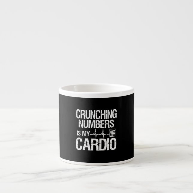 Die laufende Nummer ist mein Cardio Accountant & C Espressotasse (Vorderseite)