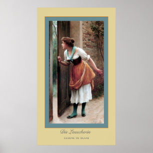 Die Lauscherin ~ Eugene de Blass Poster