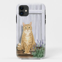 Die Lavendel Door Cat iPhone 11 Hülle