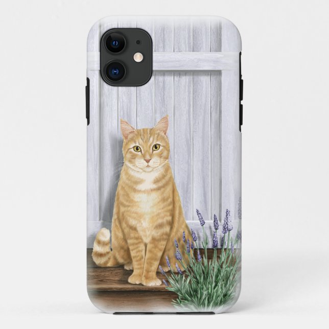 Die Lavendel Door Cat Case-Mate iPhone Hülle (Rückseite)